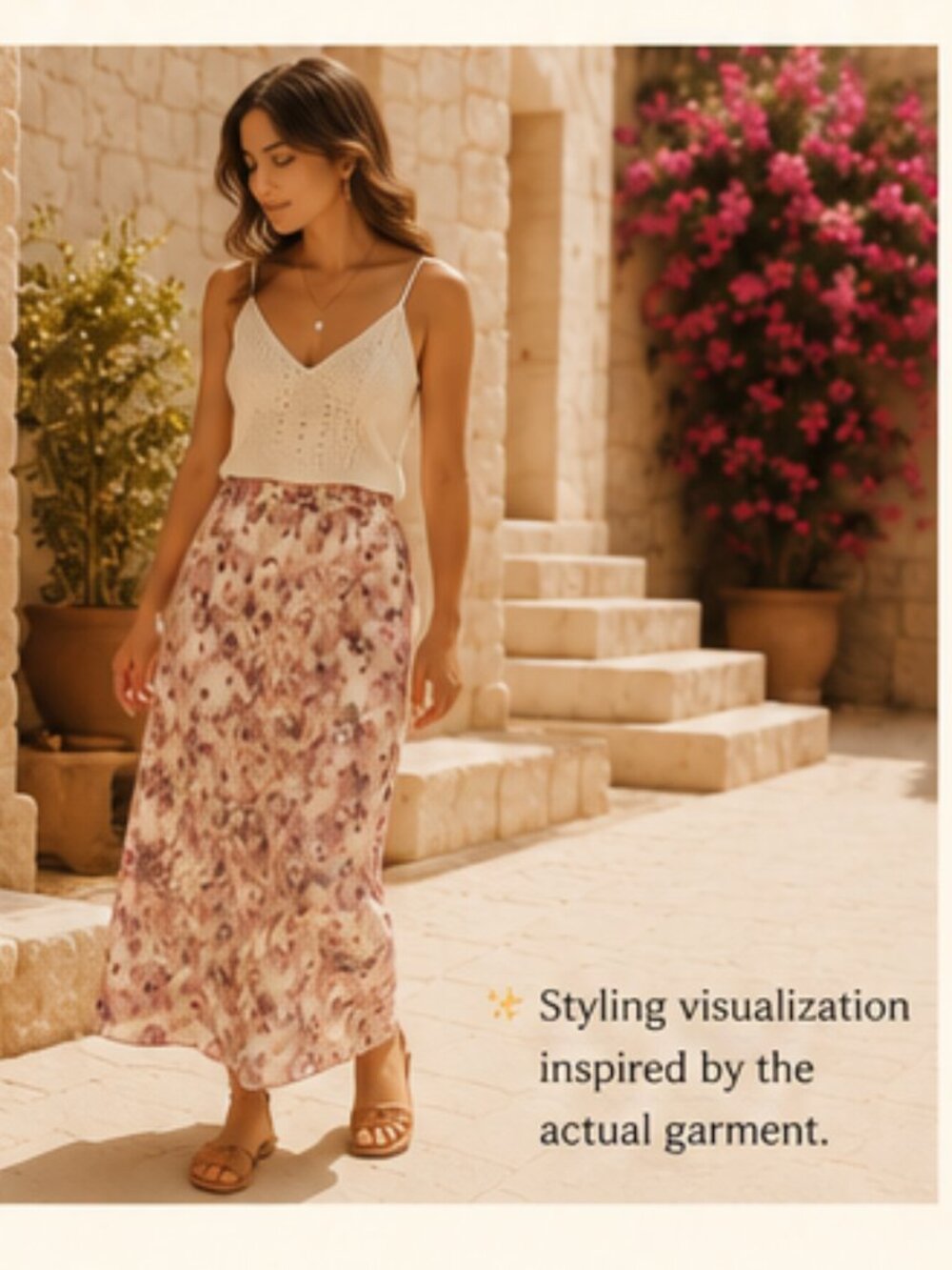 NWT Romantic Floral Satin Maxi Skirt Cottagecore Bohemian Fest Slip Medium BTFBM - Picture 9 of 9